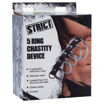 5 Ring Chastity Device koop je bij Speelgoed voor Volwassenen