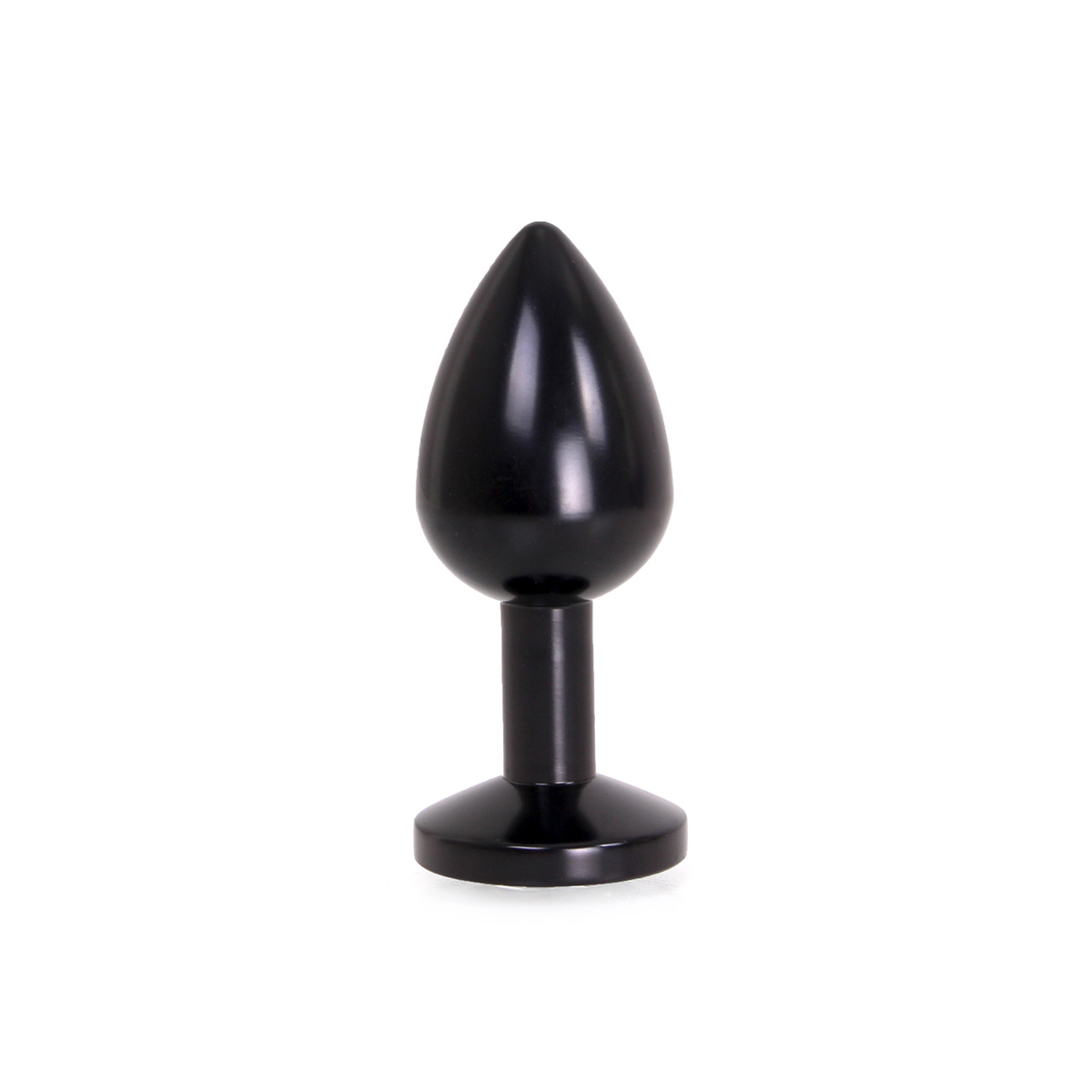 Aluminium-Buttplug-Black-with-Clear-Gem-OPR-2820037-2
