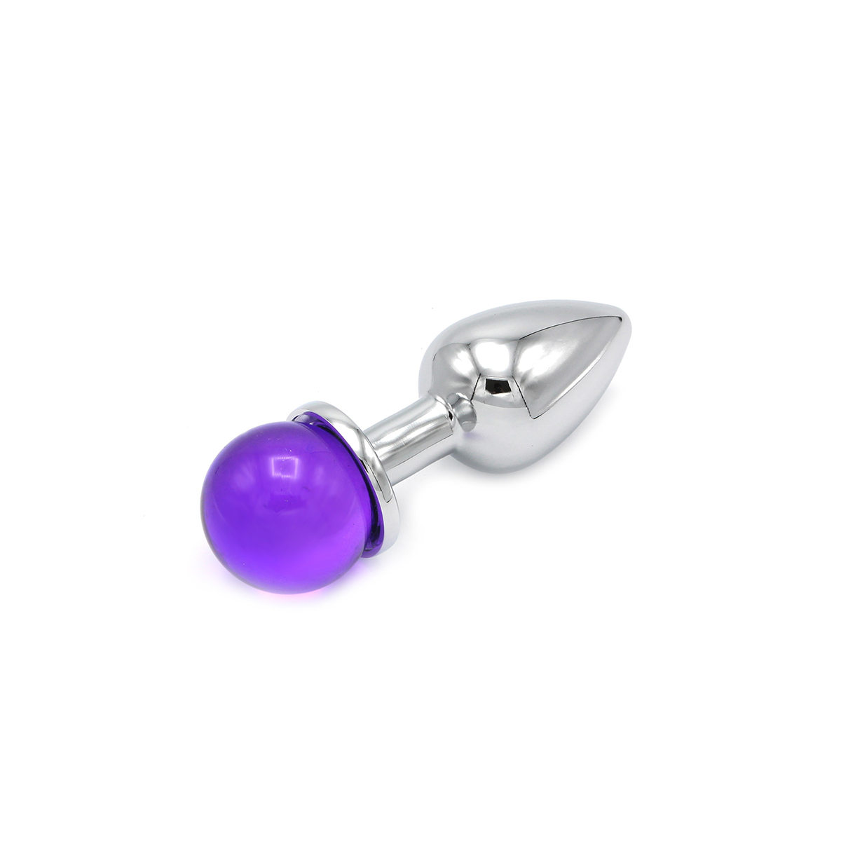 Anal Plug Ball Gem Purple