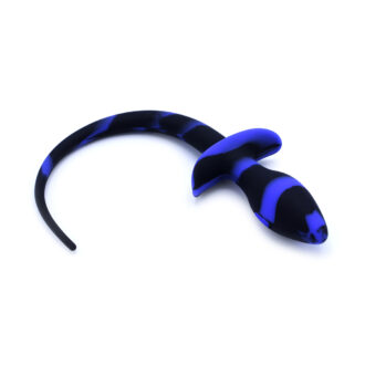 Anal Plug Dog Tail Black/Blue koop je bij Speelgoed voor Volwassenen