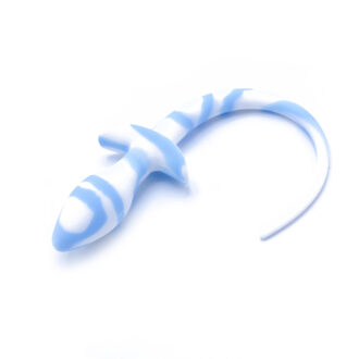 Anal Plug Dog Tail White/Blue koop je bij Speelgoed voor Volwassenen