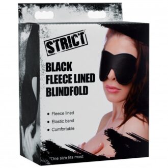 Black Fleece Lined Blindfold koop je bij Speelgoed voor Volwassenen