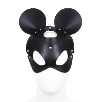 Black Mouse Leather Mask koop je bij Speelgoed voor Volwassenen