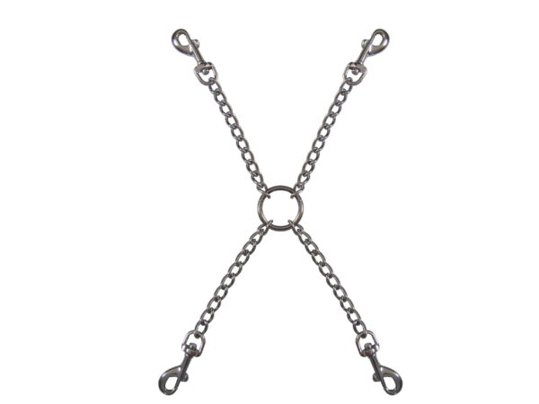 Bondage-Chain Cross with Carabiners koop je bij Speelgoed voor Volwassenen