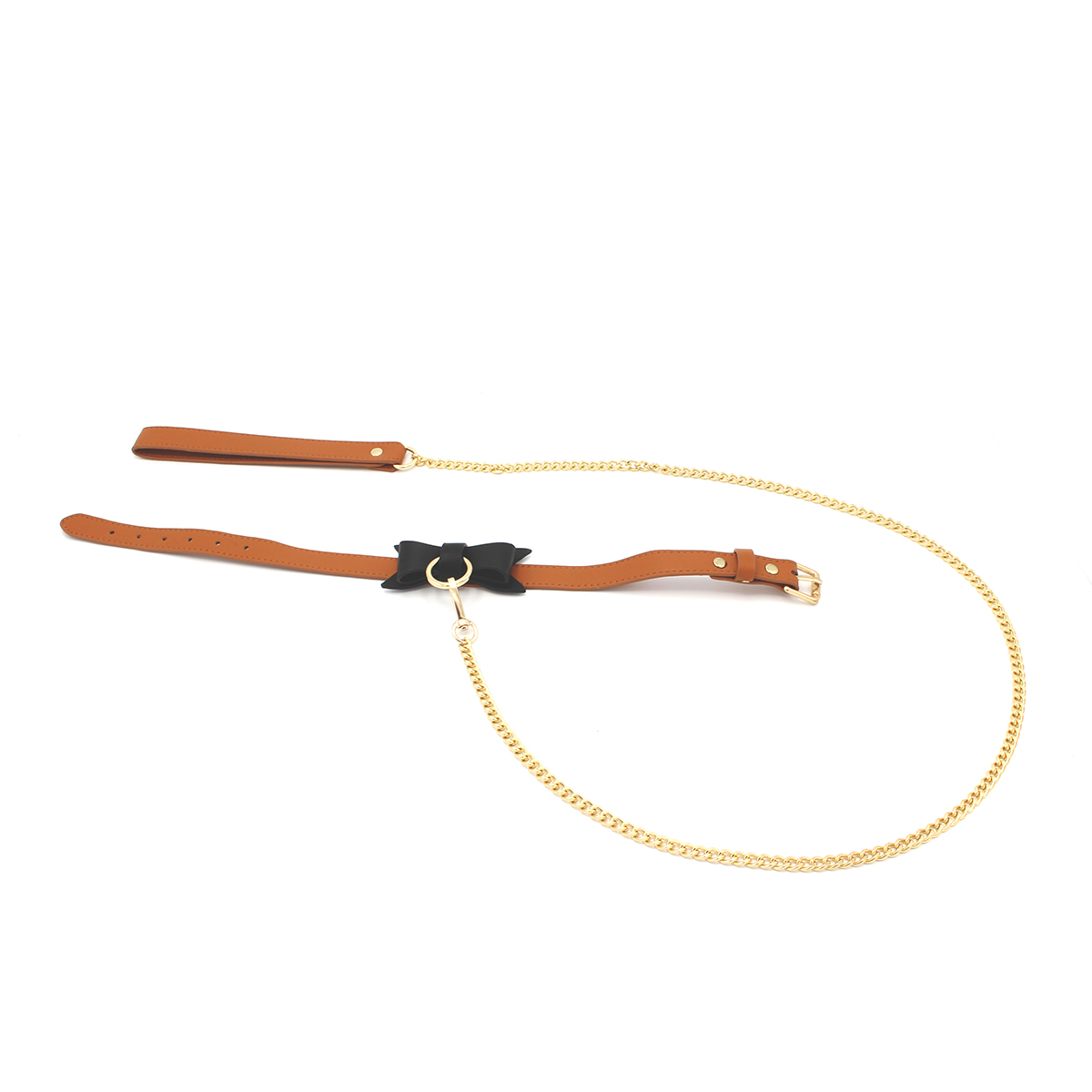 Brown-Leather-Bow-Tie-Collar-Leash-OPR-3330087-4