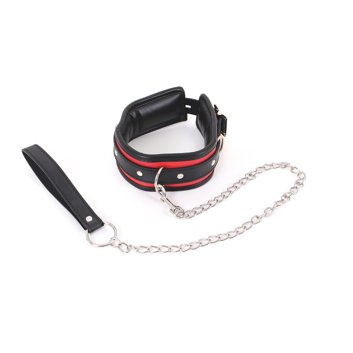Collar-Black-Red-with-Leash-OPR-3010029-1