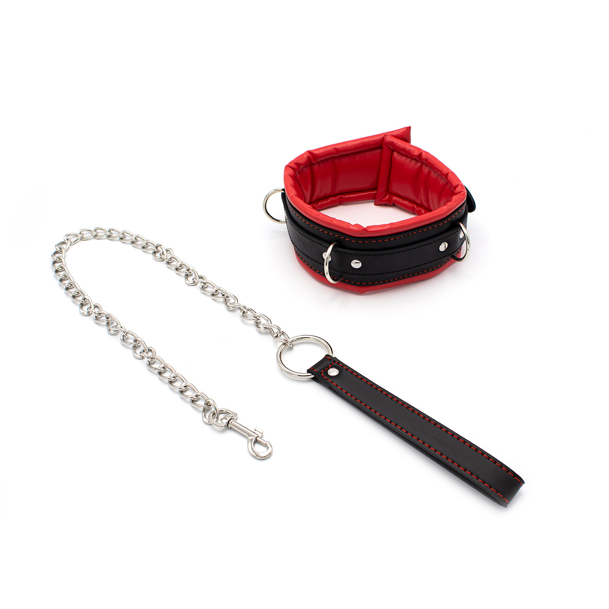 Collar-Red-Black-with-Leash-OPR-3010093-1