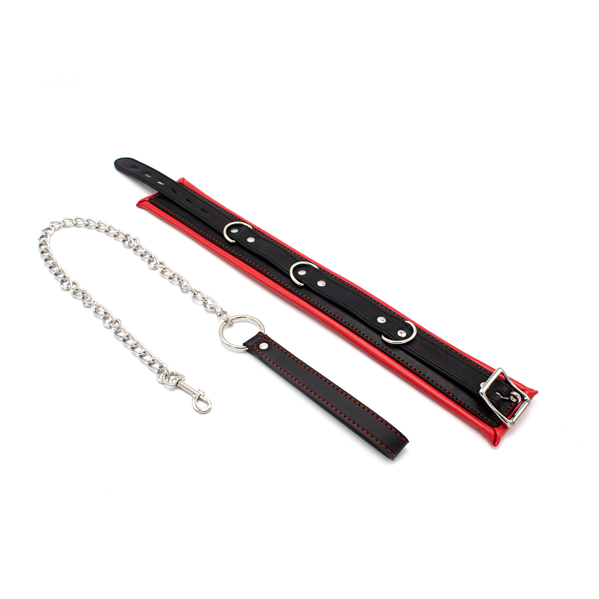 Collar-Red-Black-with-Leash-OPR-3010093-2