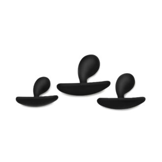 Dark Droplets 3 Piece Curved Silicone Anal Trainer Set koop je bij Speelgoed voor Volwassenen
