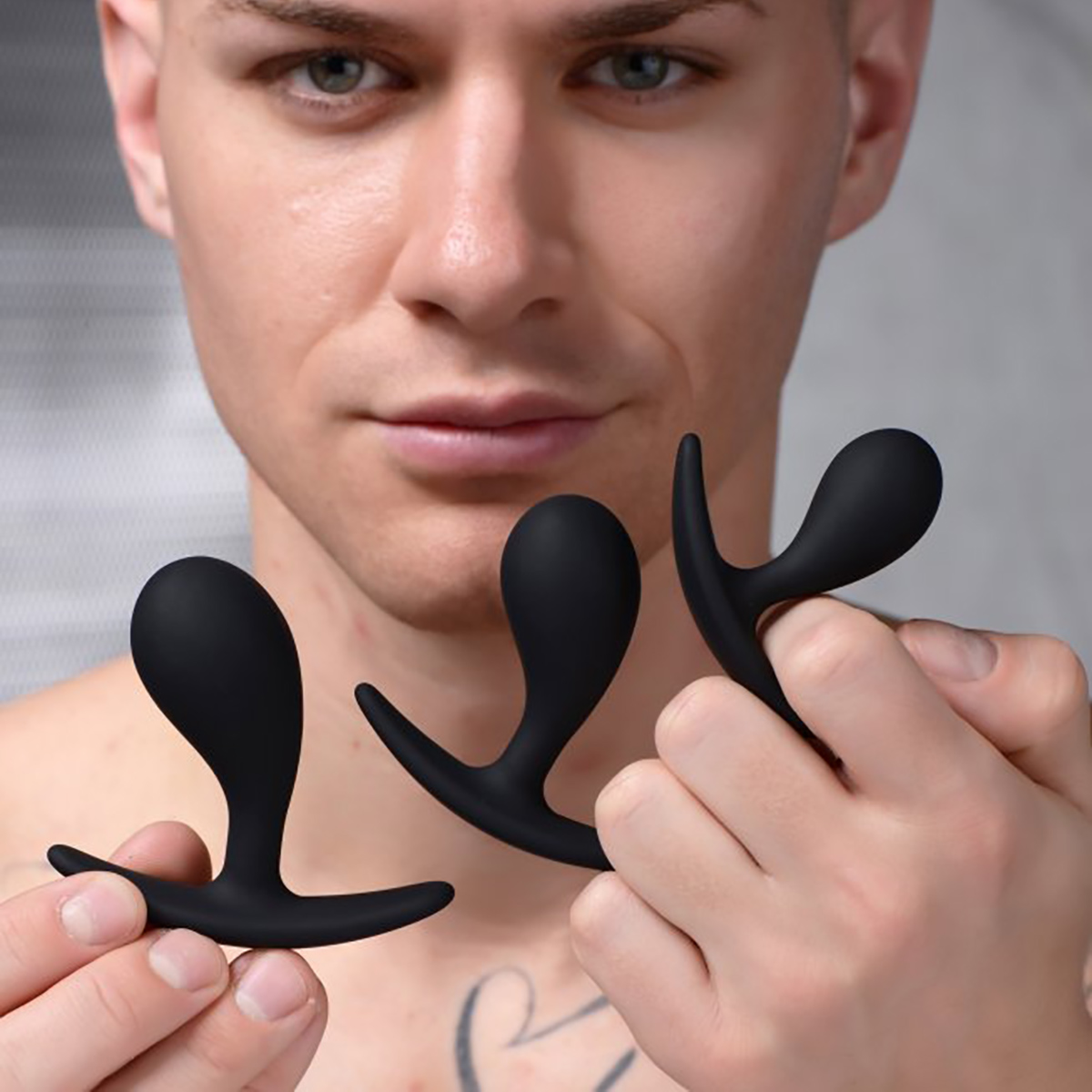 Dark-Droplets-3-Piece-Curved-Silicone-Anal-Trainer-Set-118-XR-AG377-4