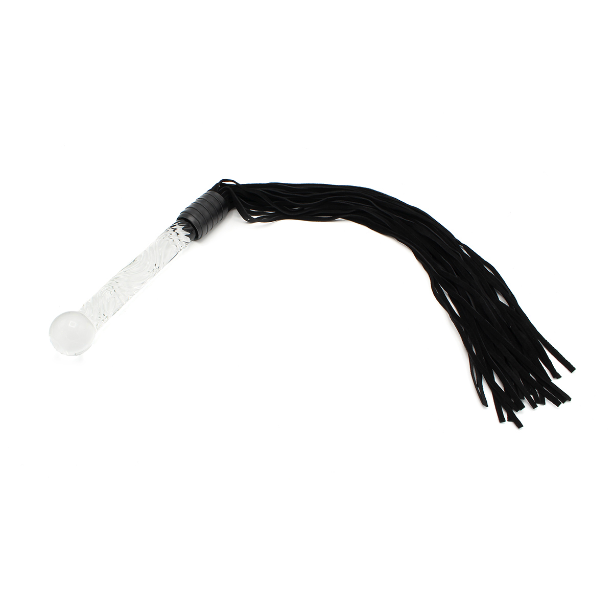 Fancy-Black-Flogger-with-Glass-Handle-OPR-321103-6
