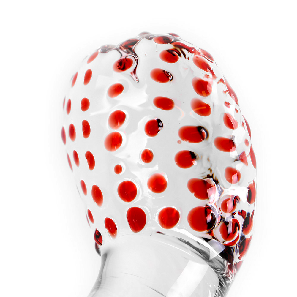 Glass-Dildo-Clear-Swan-Curve-Red-Dots-OPR-2820005-3