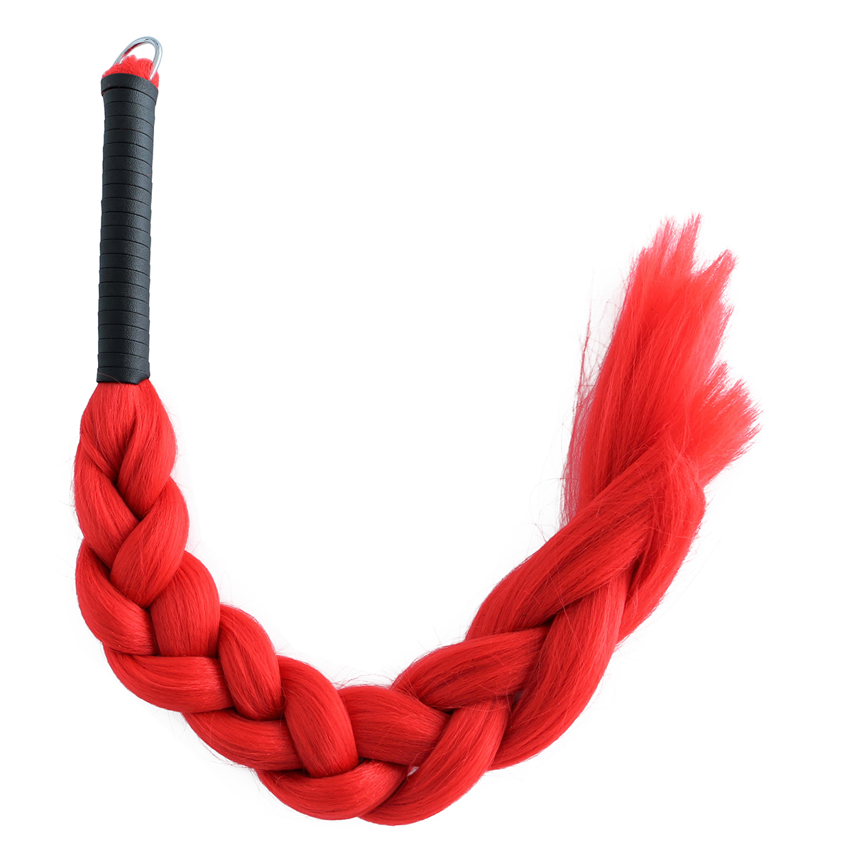 Hair Whip Red Synthetic