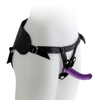 Harness with Purple Dildo - Size S koop je bij Speelgoed voor Volwassenen