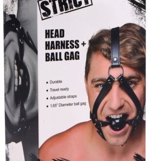 Head Harness with 1.65 inch Ball Gag koop je bij Speelgoed voor Volwassenen