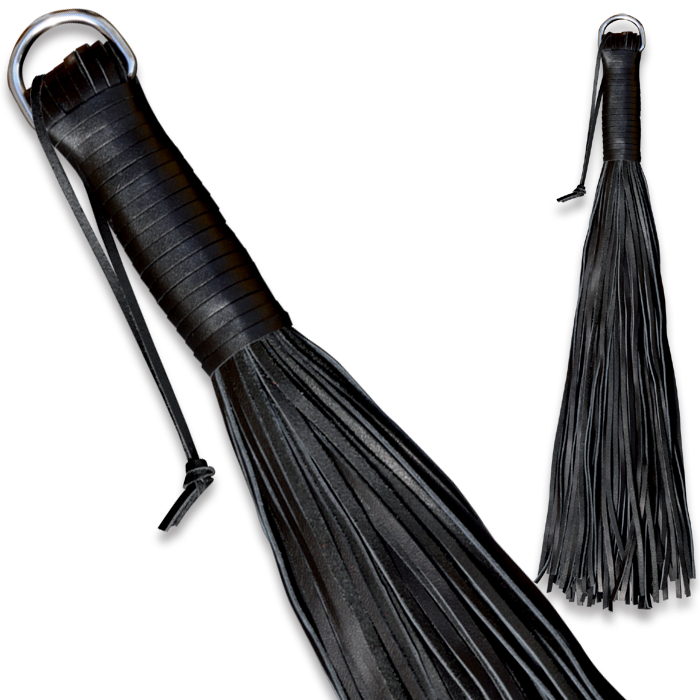 Leather Black Whip Soft – 100 Strings