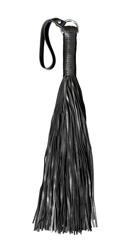 Leather Black Whip Soft - 150 Strings koop je bij Speelgoed voor Volwassenen