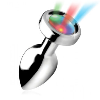 Light Up Large Anal Plug + Free Vibrating Ring koop je bij Speelgoed voor Volwassenen