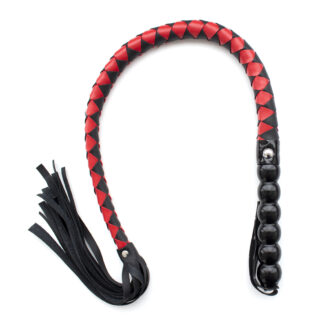 Mahogany Short Whip Black & Red koop je bij Speelgoed voor Volwassenen