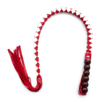 Mahogany Short Whip Red & White koop je bij Speelgoed voor Volwassenen