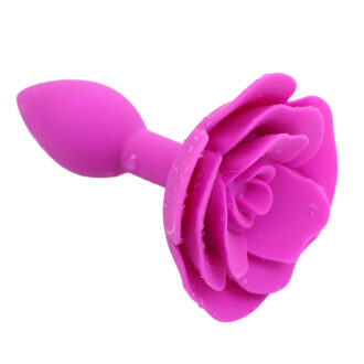 Pink Rose Silicone Anal Plug koop je bij Speelgoed voor Volwassenen