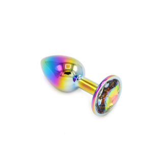 Rainbow Butplug with Gem S koop je bij Speelgoed voor Volwassenen