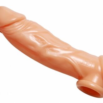 Realistic Flesh Penis Enhancer and Ball Stretcher koop je bij Speelgoed voor Volwassenen