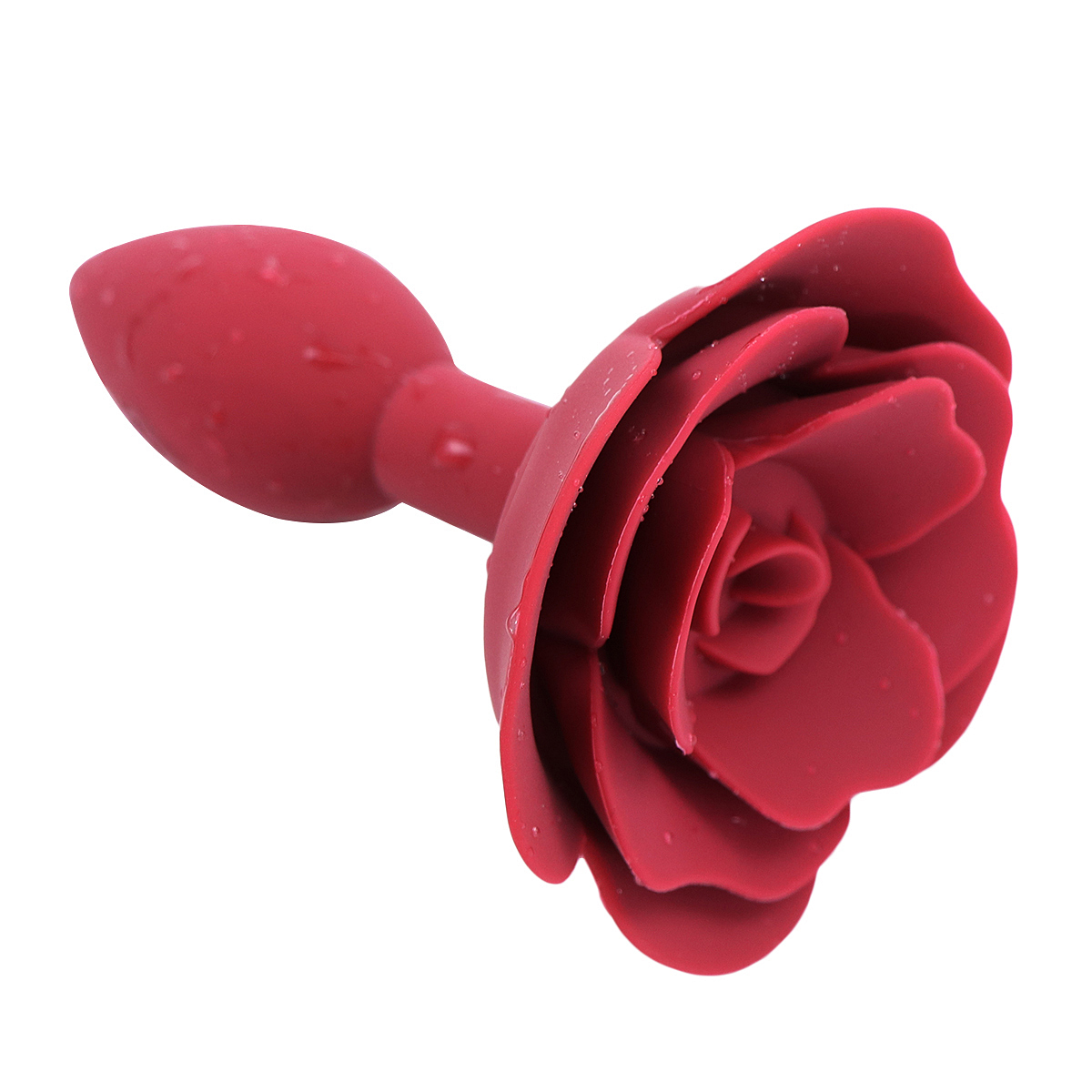 Red Rose Silicone Anal Plug