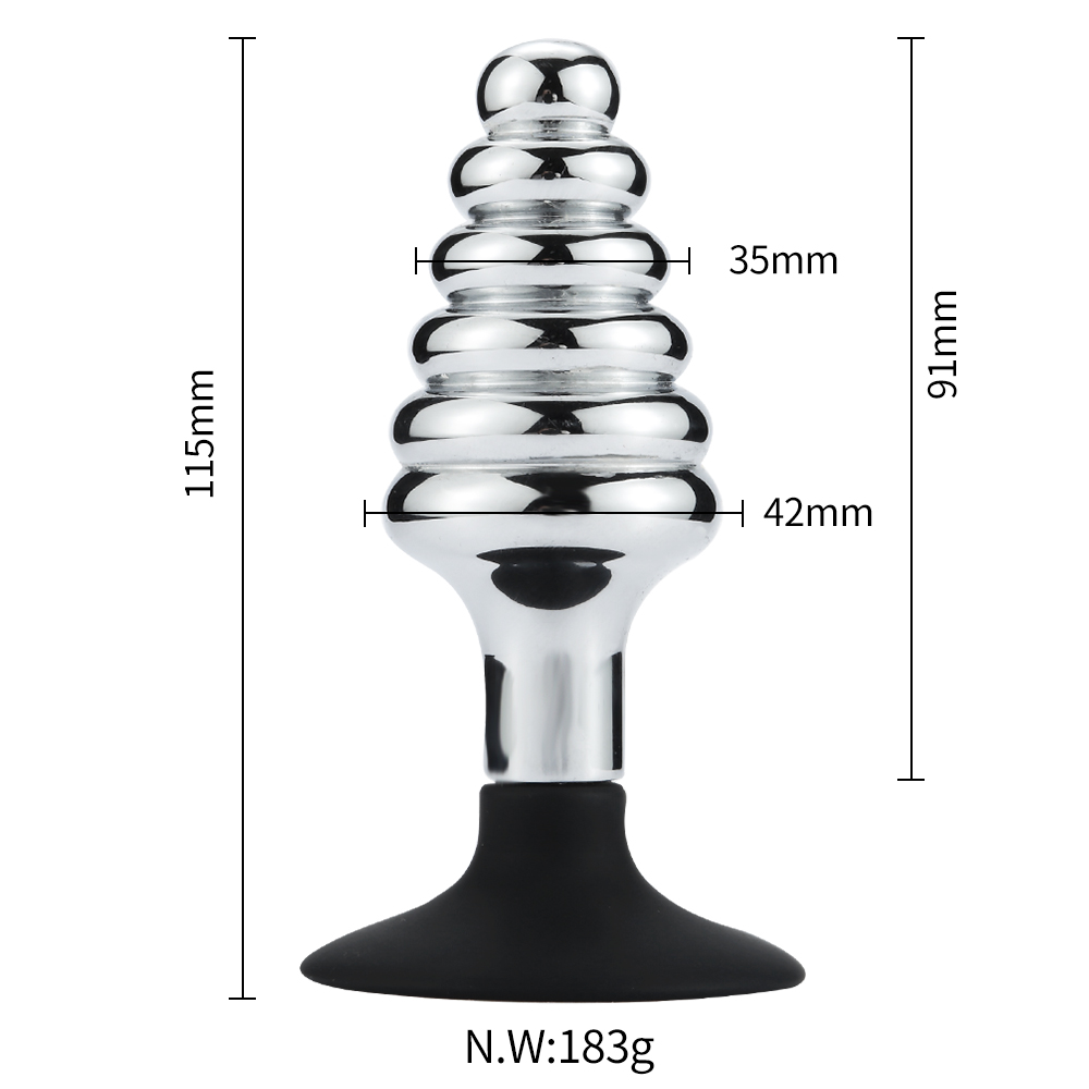 Ribbed-Anal-Plug-With-Suction-Cup-OPR-3330014-5