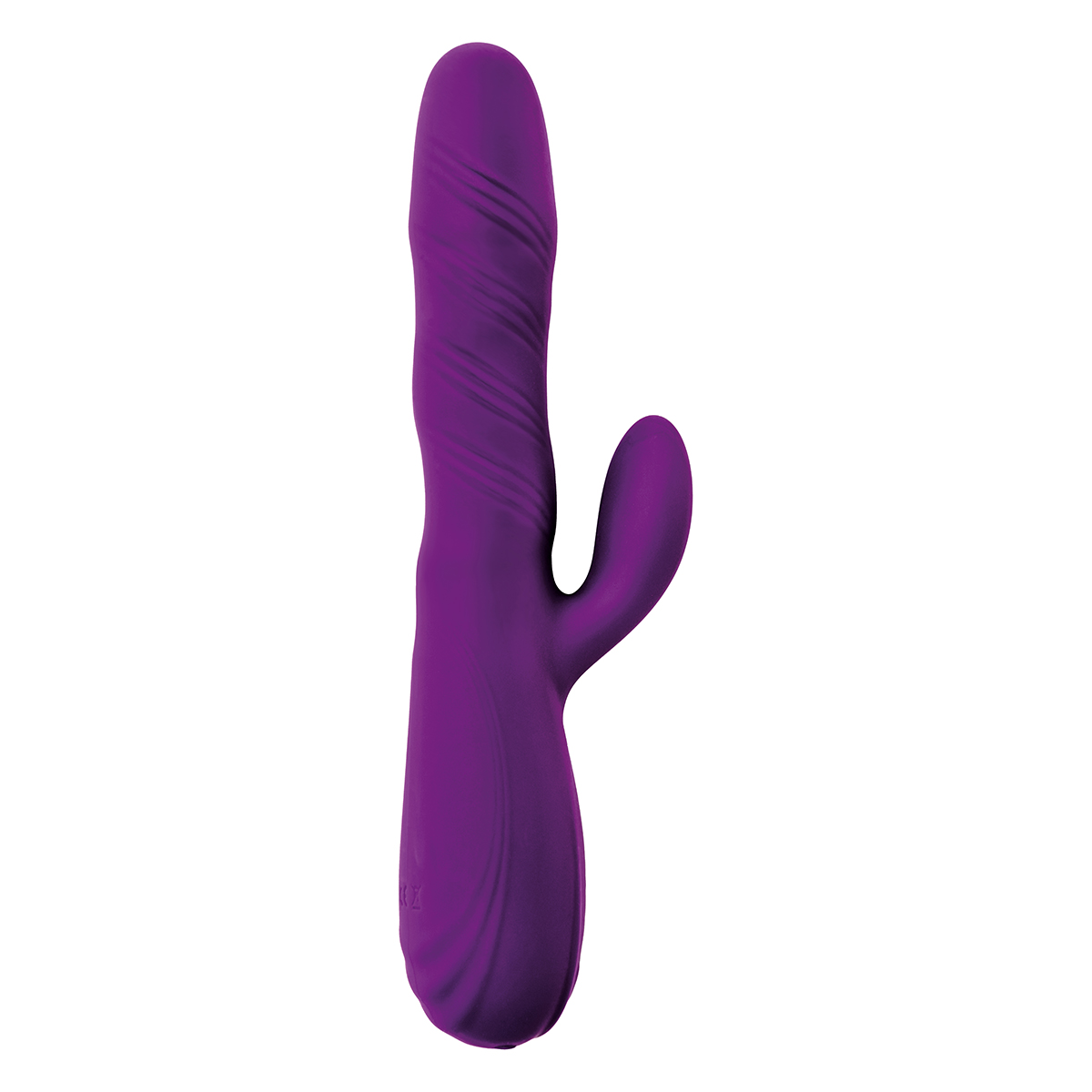 Rotating Vibrator with Clitorial Stimulation Purple