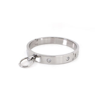 Steel Collar with Gems M 11.5 cm koop je bij Speelgoed voor Volwassenen