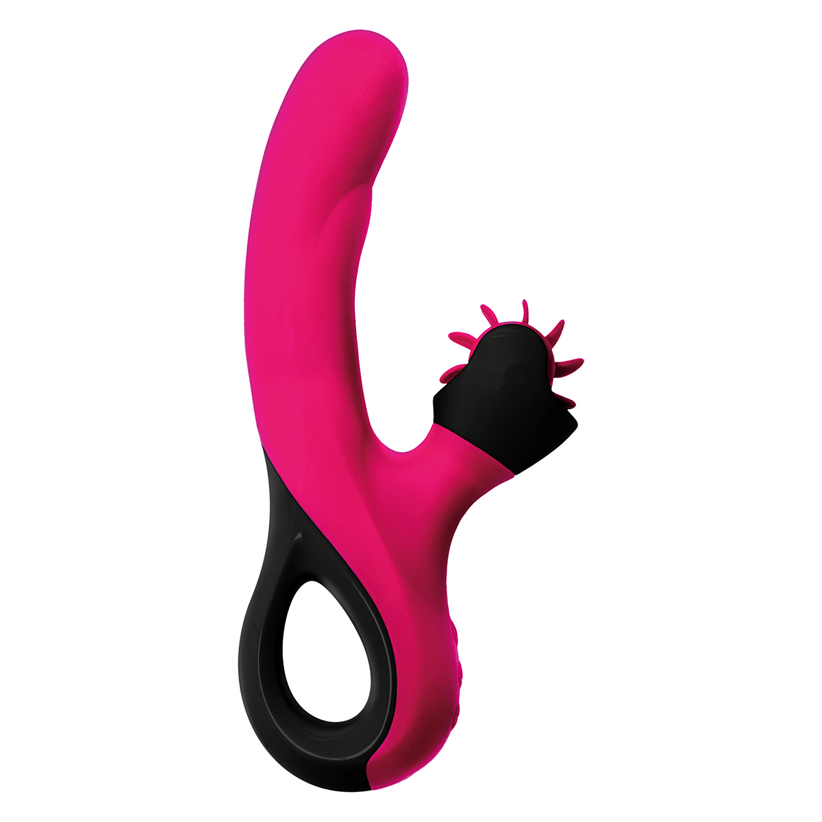 Vibrator with Clitorial Wheel Stimulator Pink