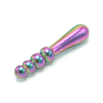Glass Dildo Beads - Rainbow koop je bij Speelgoed voor Volwassenen