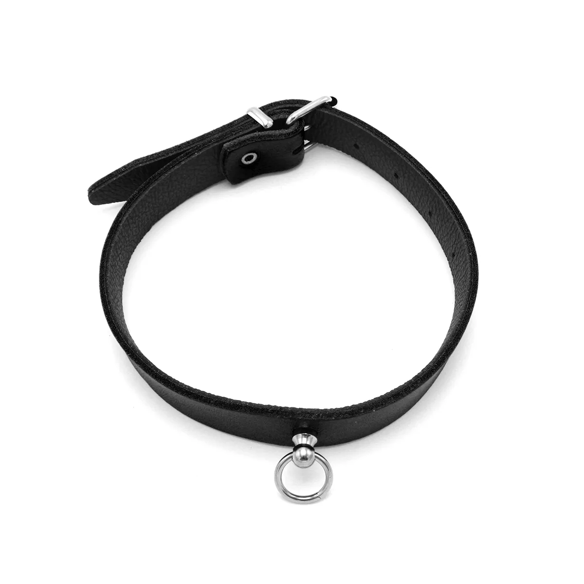 Leather-Collar-Mini-O-Ring-Black-134-KIO-0364-2
