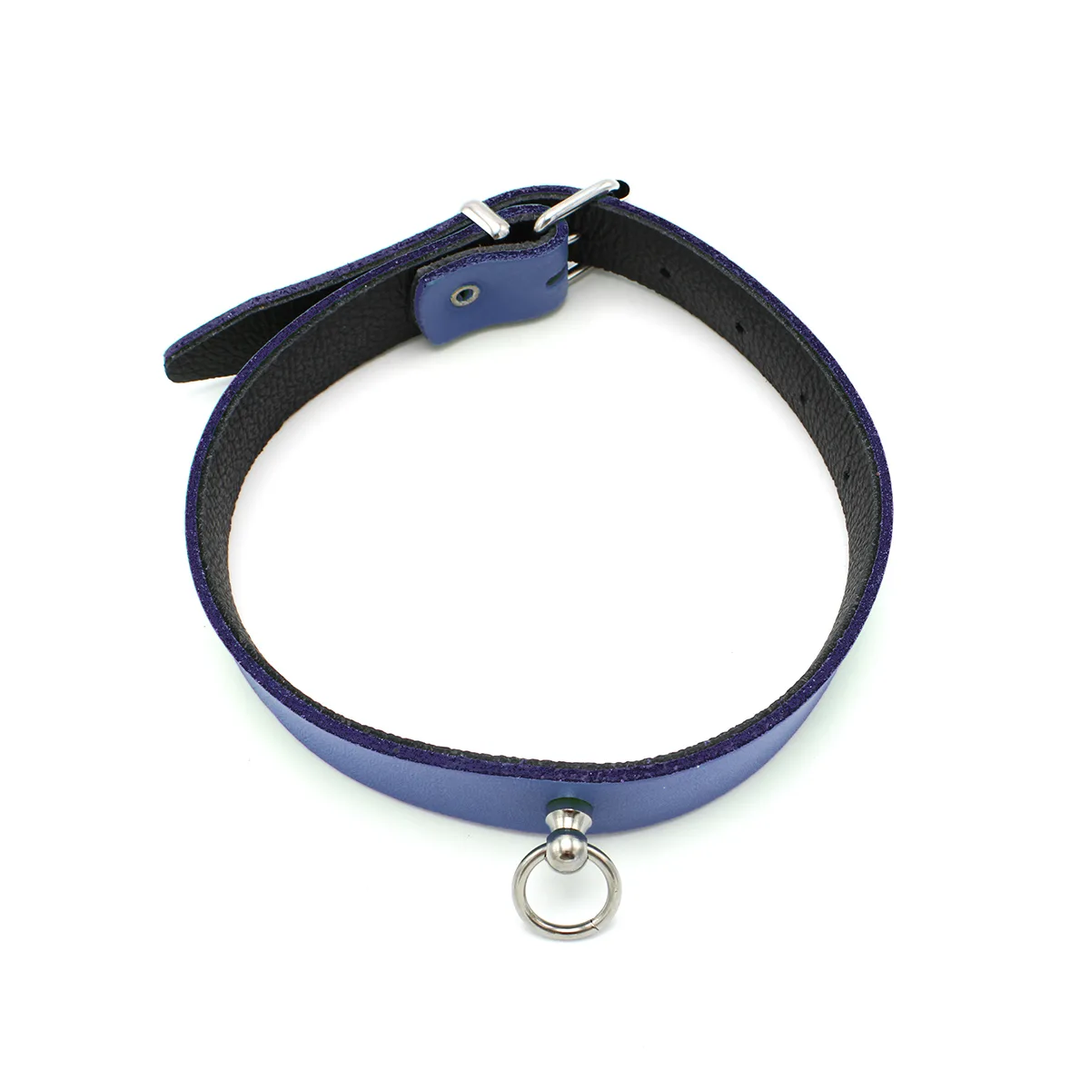 Leather-Collar-Mini-O-Ring-Blue-134-KIO-0360-2