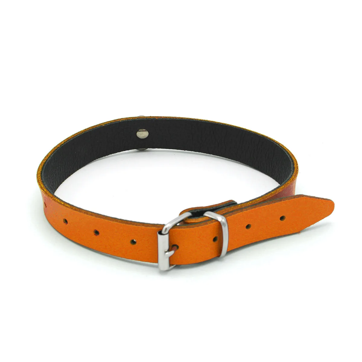Leather-Collar-Mini-O-Ring-Orange-134-KIO-0362-1
