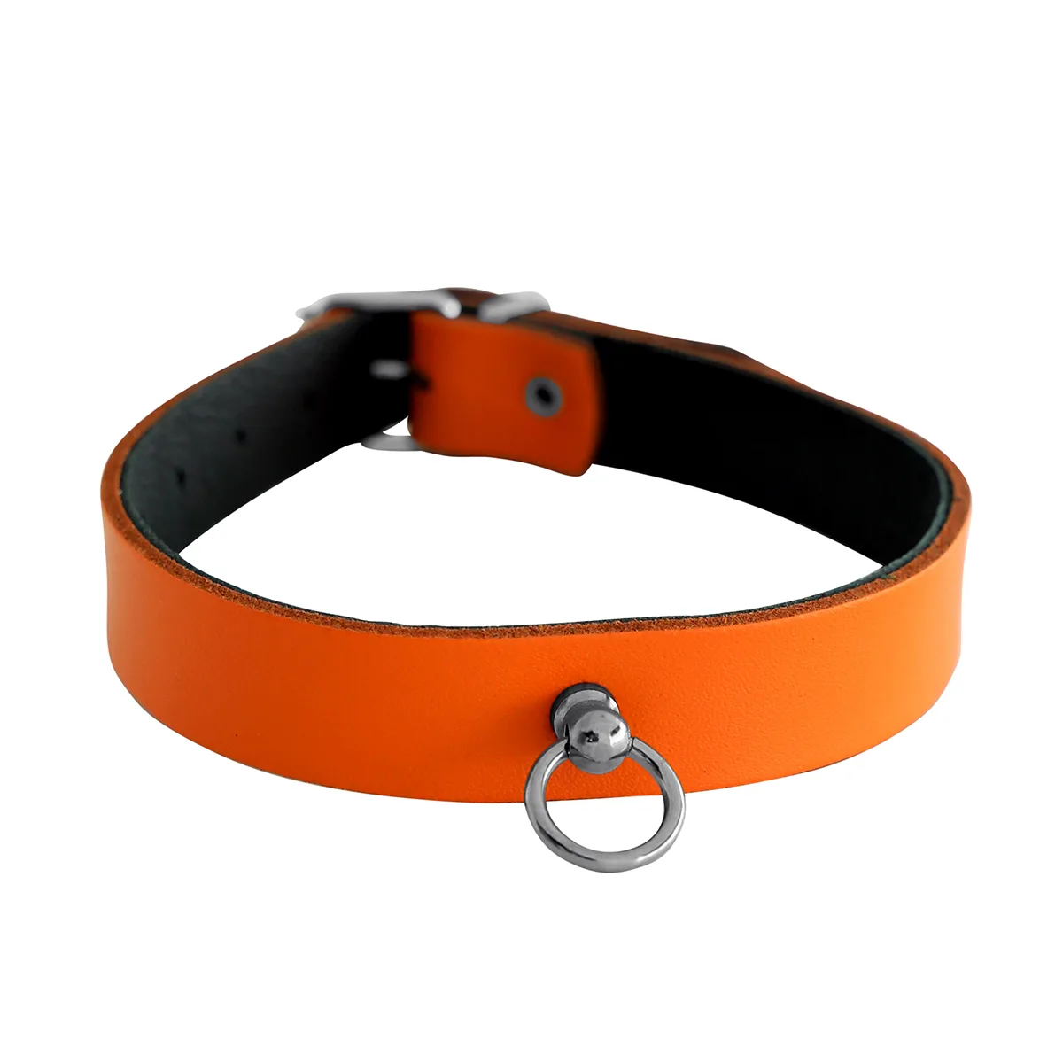 Leather-Collar-Mini-O-Ring-Orange-134-KIO-0362-3