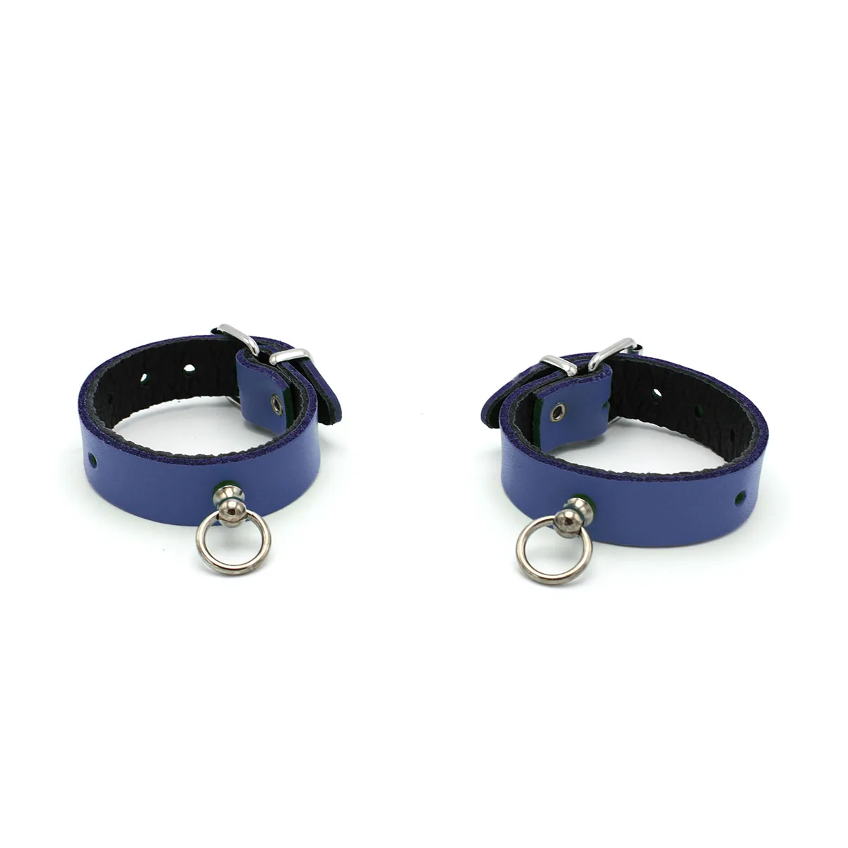 Leather-Handcuffs-Mini-O-Ring-Blue-134-KIO-0365-4