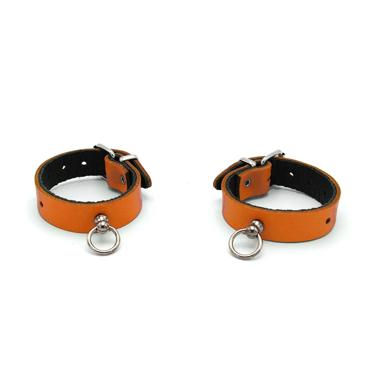 Leather-Handcuffs-Mini-O-Ring-Orange-134-KIO-0367-4