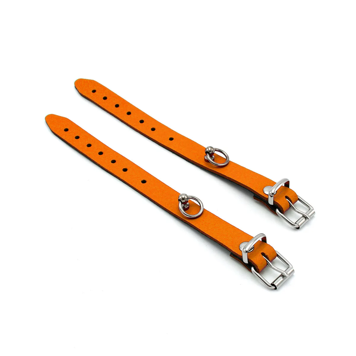 Leather-Handcuffs-Mini-O-Ring-Orange-134-KIO-0367-5