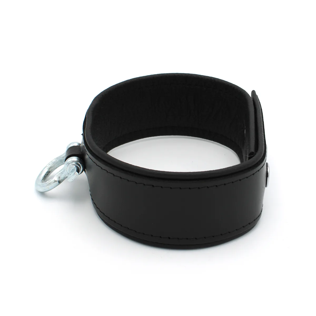 Leather-Push-Button-Collar-with-Metal-Shackle-134-KIO-0373-3