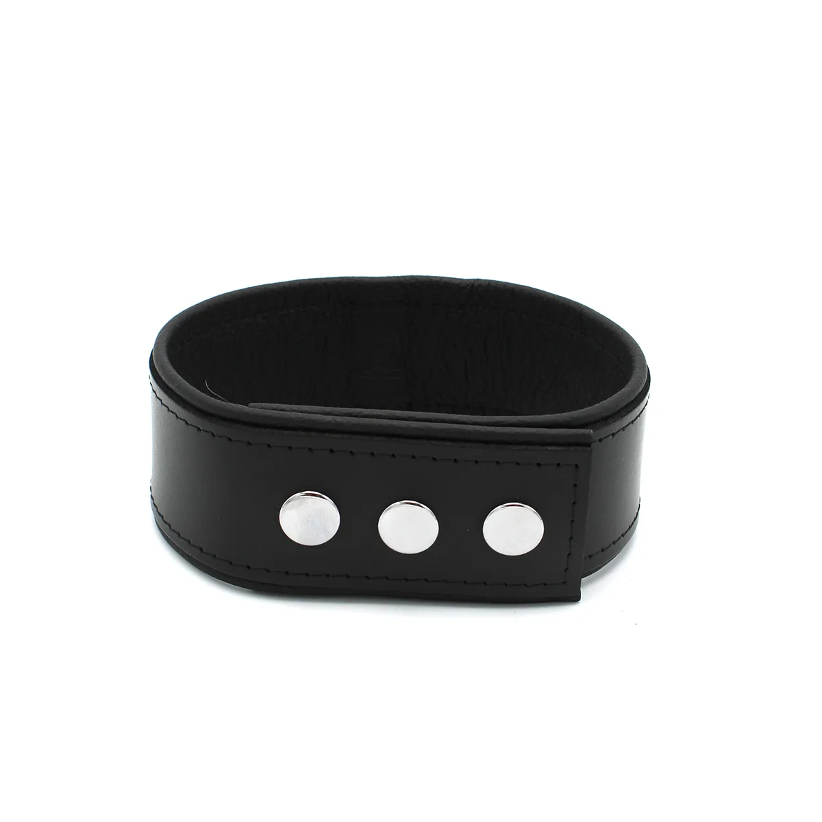 Leather-Push-Button-Collar-with-Metal-Shackle-134-KIO-0373-6