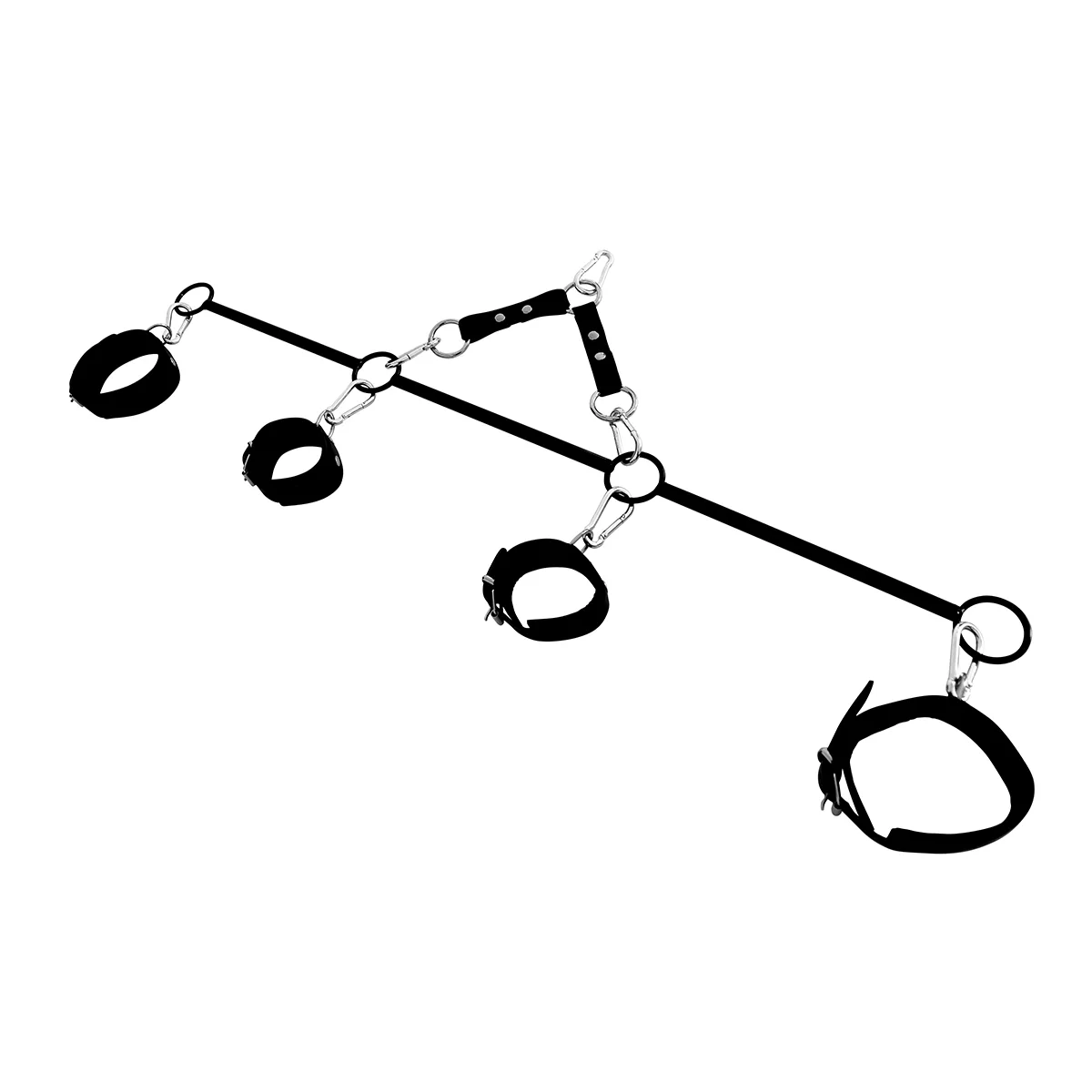 Spreader-Bar-Quadruple-O-Ring-Hand-Ankle-Cuffs-134-KIO-0356-1