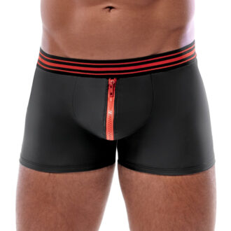 Svenjoyment Mat-Zwarte Short met Rode Rits van , GTIN: 